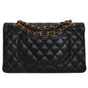 Chanel Black Jumbo Quilted Lambskin Gold Hardware