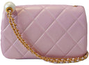 Chanel Pink Iridescent Flap Bag with Pearl Detail
