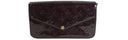 Pochette Felice Vernice Amarante