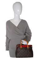 Louis Vuitton Pallas BB Monogram Canvas Red AB