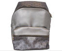 Louis Vuitton Mens Metallic Silver Backpack