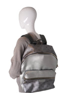 Louis Vuitton Mens Metallic Silver Backpack