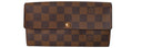 Louis Vuitton - Damier Ebene Pattern Sarah Wallet