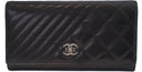 Chanel Black Quilted Leather Wallet