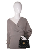 Chanel Mini Kelly Top Handle Quilted Shiny Aged Calfskin