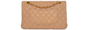 Chanel Medium Double Flap Caviar Tan