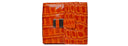 Bottega Crocodile Orange Wallet