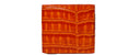 Bottega Crocodile Orange Wallet