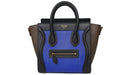 CÉLINE Elephant Calfskin Mini Tri-Color Luggage Indigo