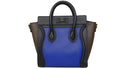 CÉLINE Elephant Calfskin Mini Tri-Color Luggage Indigo