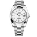 Rolex Datejust 41mm Stainless Steel Watch White Dial 116300-0005