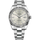 Rolex Datejust 41mm 126334-0003 Oyster Stainless Steel Watch Silver Index Dial 2024