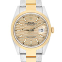 Rolex Datejust 36mm 126203-0040 Golden Motif Dial Oystersteel and Yellow Gold Bracelet - 2022