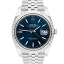 Rolex Datejust 41mm Blue Index Dial Stainless Steel Jubilee Watch 126334-0002 - 2017