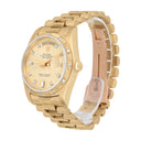 Rolex Day-Date 18238 36mm 18K Yellow Gold Watch Diamond Bezel Champagne Diamond Dial
