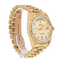 Rolex Day-Date 18238 36mm 18K Yellow Gold Watch Diamond Bezel Champagne Diamond Dial