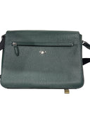 Salvatore Ferragamo Gancini Leather Messenger Bag