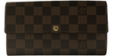 Louis Vuitton - Damier Ebene Pattern Sarah Wallet