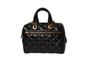Chanel - Small Bowling Bag Patent Crumpled Calfskin & Gold-Tone Metal Black