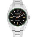 Rolex Milgauss 116400GV 40mm Stainless Steel Orange Hand Black Dial Watch - 2013