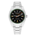 Rolex Milgauss 116400GV 40mm Stainless Steel Orange Hand Black Dial Watch - 2013