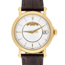 Patek Philippe 38mm Calatrava 5153j-001 Yellow Gold White Dial Leather Strap