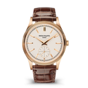 Patek Philippe Calatrava 6119R-001 Silvery Grained Dial Rose Gold Watch