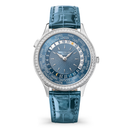 Patek Philippe Complications 7130G-016 Gray-blue Dial White Gold Watch