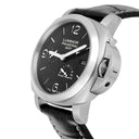 Panerai Luminor 1950 3 Days GMT 44mm Stainless Steel With Black Leather Watch Black Dial pam00321