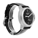 Panerai Luminor 1950 3 Days GMT 44mm Stainless Steel With Black Leather Watch Black Dial pam00321