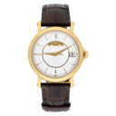 Patek Philippe 38mm Calatrava 5153j-001 Yellow Gold White Dial Leather Strap