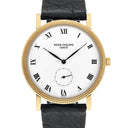 Patek Philippe 18K Yellow Gold 33mm Calatrava # 3919-J Leather Strap