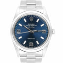 Rolex Air King 14000 34mm Blue Stainless Steel Oyster Watch