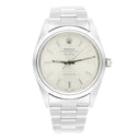 Rolex Air King 34mm Stainless Steel Watch Silver Dial Smooth Bezel Unisex 14000