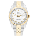 Rolex Datejust 36 Gold & Steel 116233-0149 Watch White Roman Dial Jubilee Watch