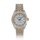 Rolex Datejust 36mm White Stick Dial 116233-0200 Stainless Steel With Yellow Gold Watch