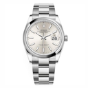 Rolex Datejust 126200-0002 Oyster 36mm Stainless Steel Watch Silver Dial 2024