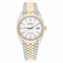 Rolex Datejust 36 18K Yellow Gold Fluted Bezel White Index Dial Jubilee Stainless Steel 126233 - 2020