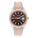 Rolex Datejust 126331-0002 41mm Jubilee Chocolate Dial Stainless Steel & Rose Gold Watch - 2025