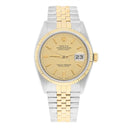 Rolex Datejust 36mm 16013 Two Tone Champagne Linen Dial Jubilee Circa 1981