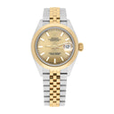 Rolex Datejust 28mm 279163-0001 Two-Tone Steel and Yellow Gold Champagne Dial Ladies Watch Jubilee Bracelet
