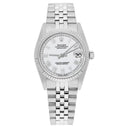 Rolex Datejust 31mm 68274 White Roman Dial Stainless Steel Watch W/G Bezel Circa 1988