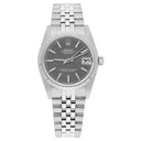 Rolex Datejust 31mm 68274  Grey Tapestry Dial Steel Watch W/G Bezel Circa Ladies - 1990