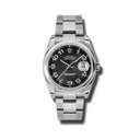 Rolex Datejust 116200 36mm Black Arabic Dial Oyster Bracelet Stainless Steel Watch