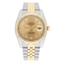 Rolex Datejust 36 Gold & Steel 116233 Champagne Diamond Dial Jubilee Watch B/P