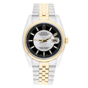 Rolex Datejust 36 Jubilee 116233 Stainless Steel & Yellow Gold Watch Tuxedo Index Dial