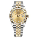 Rolex Datejust 36mm 126233 Jubilee Stainless Steel & Yellow Gold Watch Champagne Diamond Dial 2020