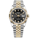 Rolex Datejust 36mm 126233-0021 Stainless Steel & Yellow Gold Watch Jubilee Band Black Diamond Dial 2024