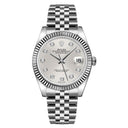 Rolex Datejust 36mm Jubilee 116234G Stainless Steel with Silver Diamond Dial Watch 2007