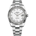 Rolex Datejust 41mm Stainless Steel Watch Silver Dial 126334